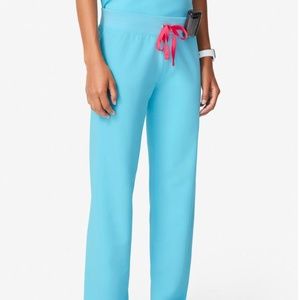 FIGS Livingston Basic Scrub Pants Neon Blue